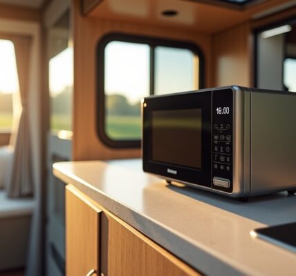 Micro-ondes compact de 10 litres pour camping-car : performance et praticité au rendez-vous