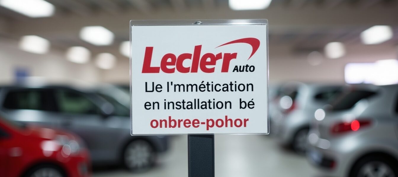 Plaques d'immatriculation chez Leclerc Auto : tarifs et installation pour 2026
