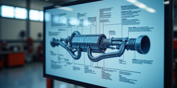 Comprendre le schéma de la ligne d’échappement automobile : fonctions essentielles et composants principaux